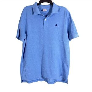 Brooks Brothers Polo Shirt Mens Large Blue Short Sleeve Original Fit Casual